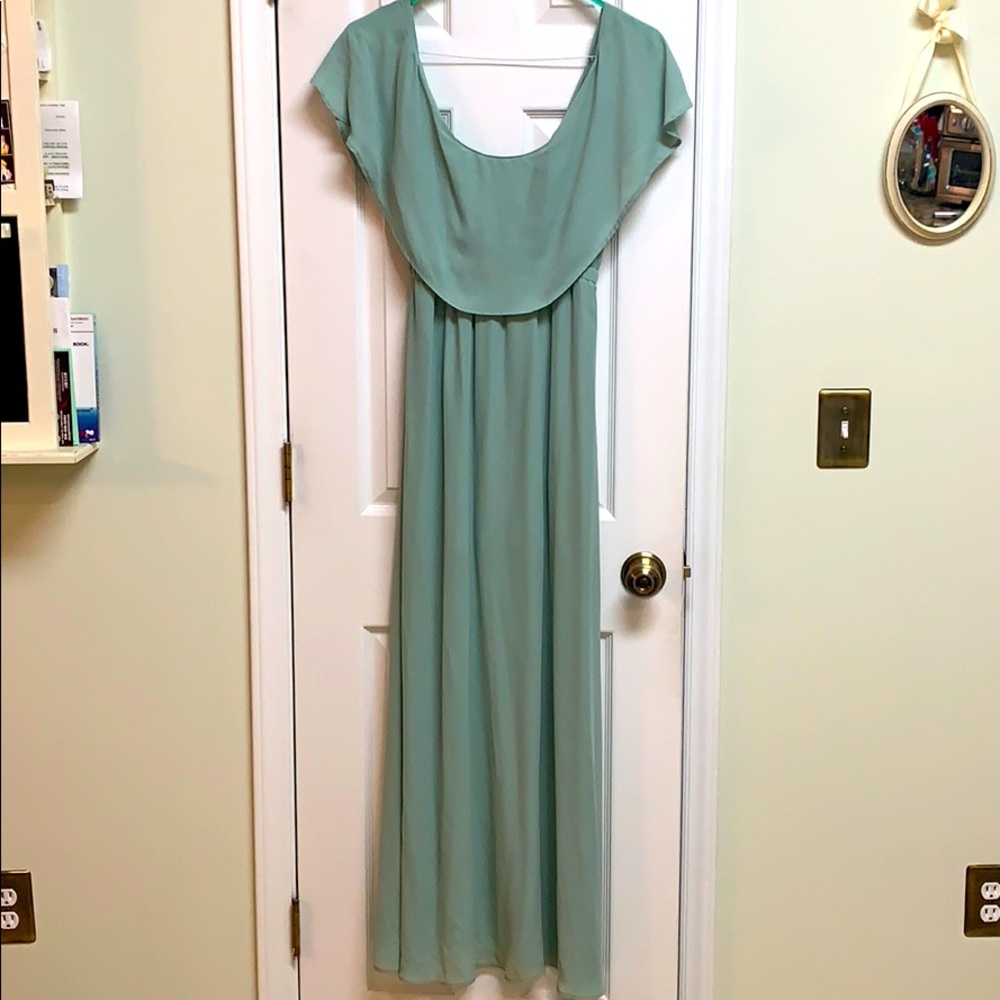 Show Me Your MuMu Caitlin Ruffle bridesmaids dress